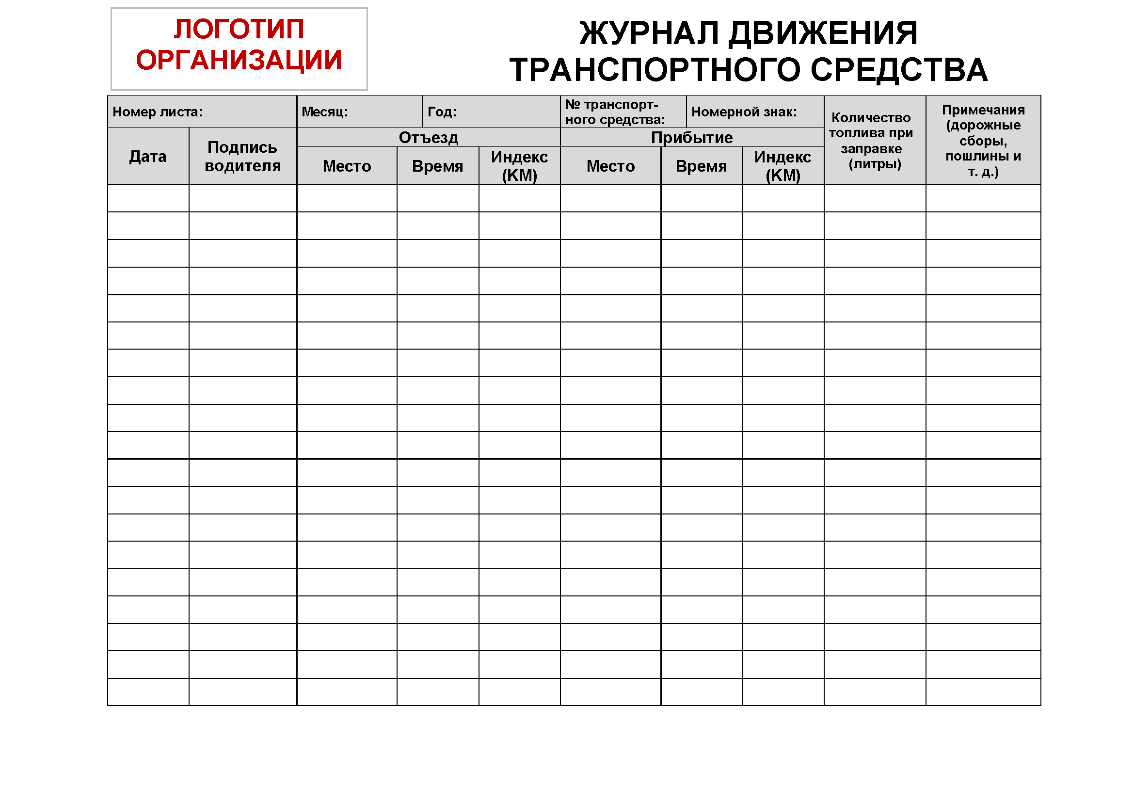 Мониторинг эффективности автопарка | Logistics Operational Guide